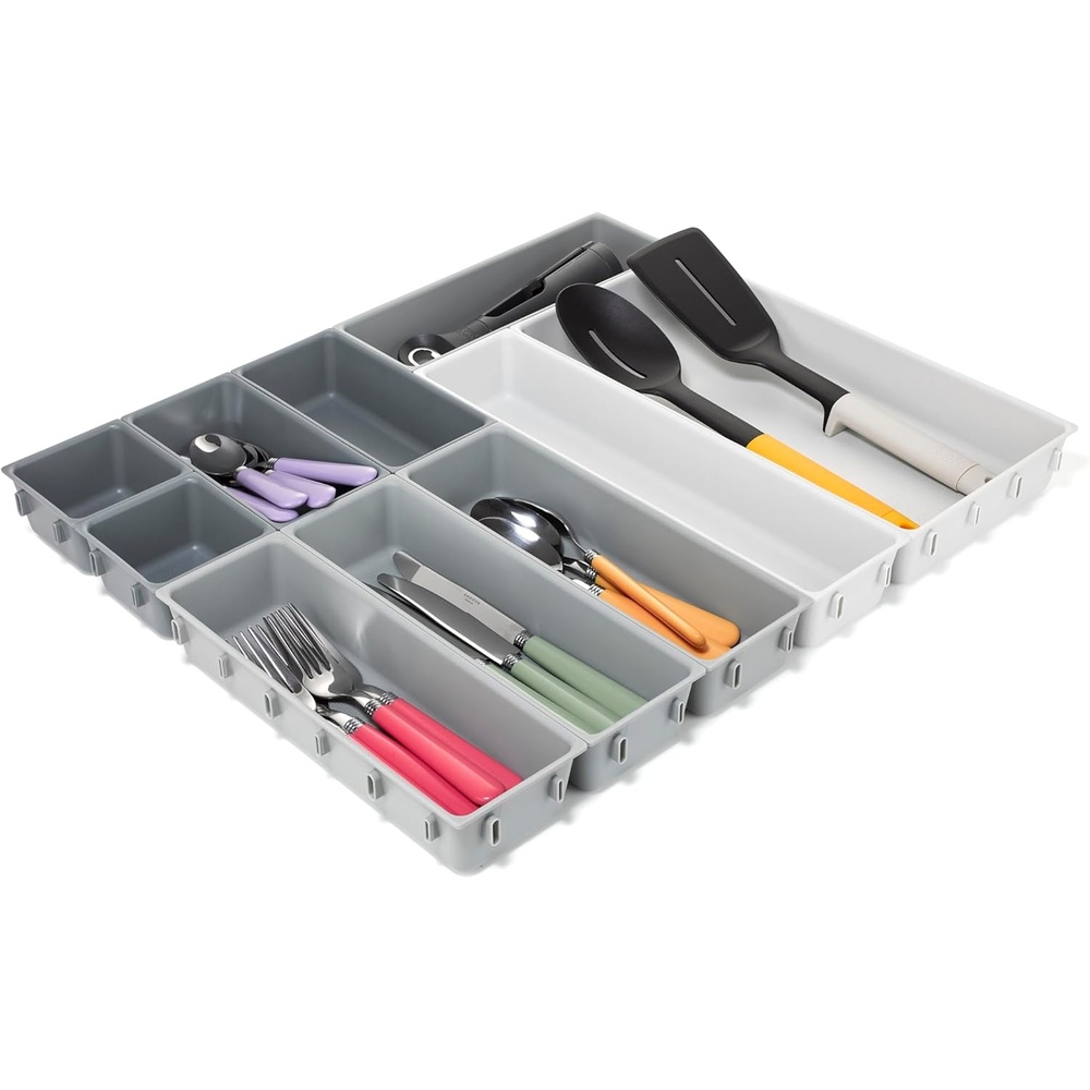 image:imageJoseph Joseph Blox Drawer Organizer 7 Piece Grey10 piece