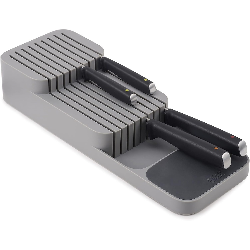 image:imageJoseph Joseph DrawerStore Knife Organizer holds up to 9 knives Kitchen Organization amp Drawer Storage  Compact Gray