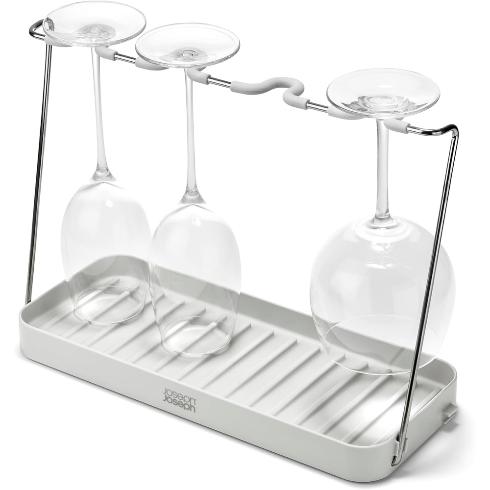 image:imageJoseph Joseph DrySmart Folding Stemmed Wine Glass Drying Rack SpaceSaving Draining Board Organizer Made from Recycled PlasticWine Glass