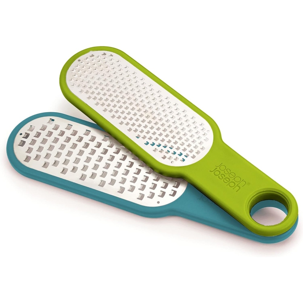 image:imageJoseph Joseph Duo 2Piece Kitchen Grater Set Vegetable Cheese Coarse and Fine Grater Citrus Zester OpalGreen