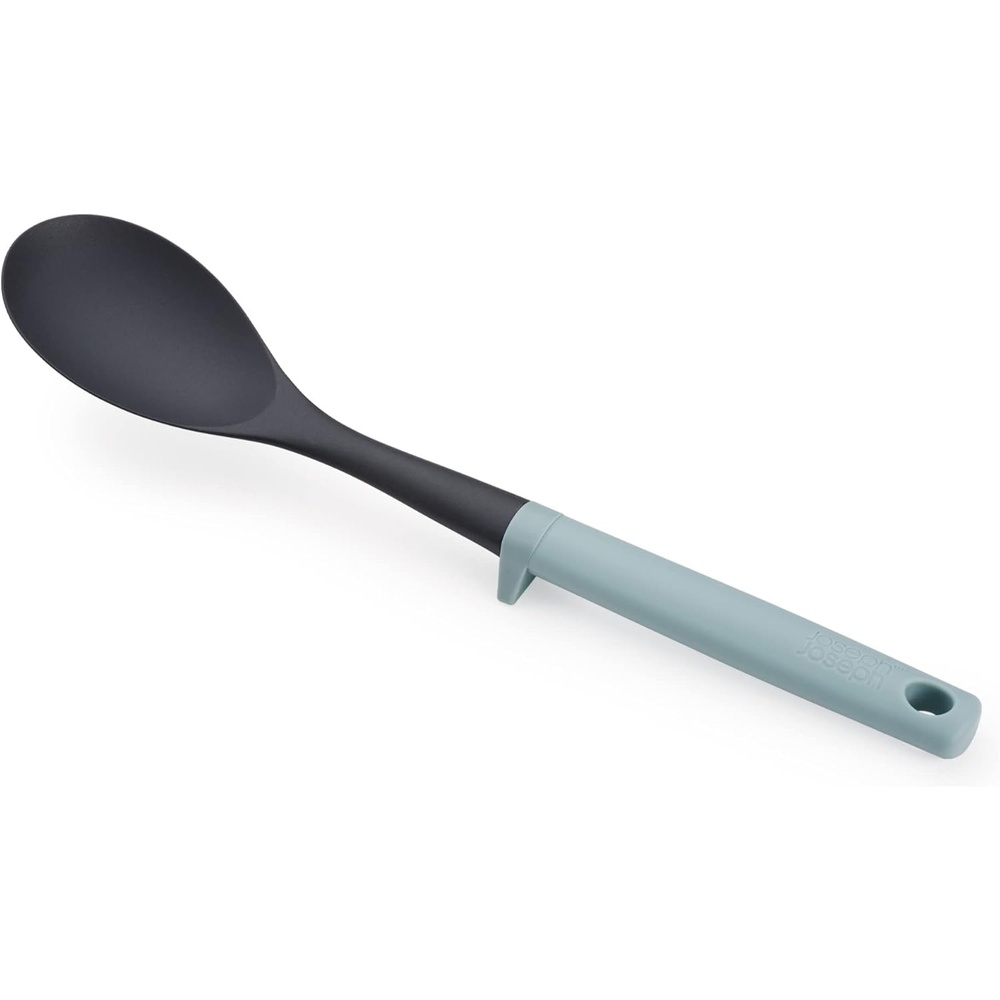 image:imageJoseph Joseph Duo Solid Spoon with Integrated Tool Rest Hygienic Design HeatResistant Nylon Head Ideal for NonStick Cookware Opal