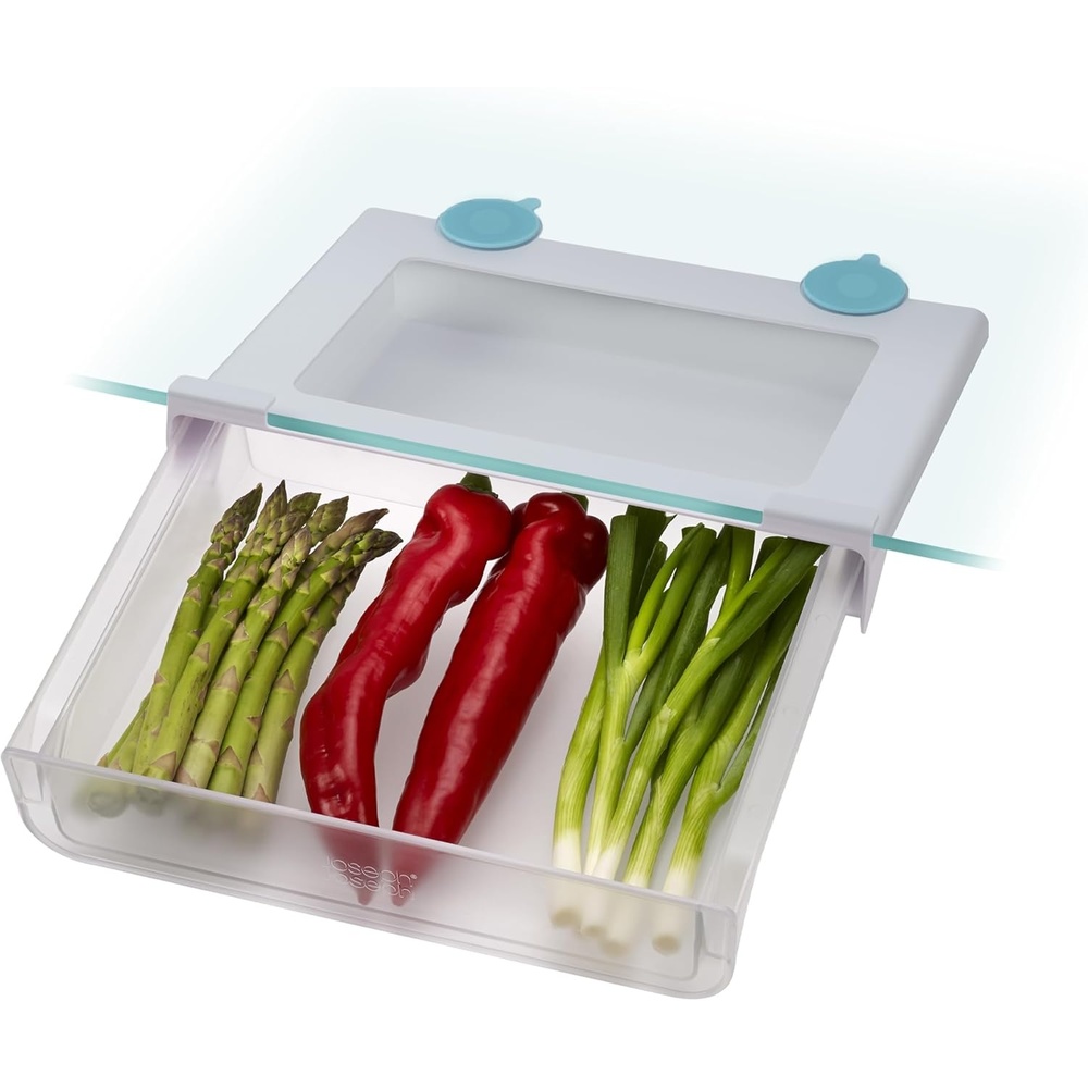 image:imageJoseph Joseph FridgeStore Foldable Undershelf Fridge Storage Can dispenser space saving holder Fits shelves with depth of 2638cmFridge drawer
