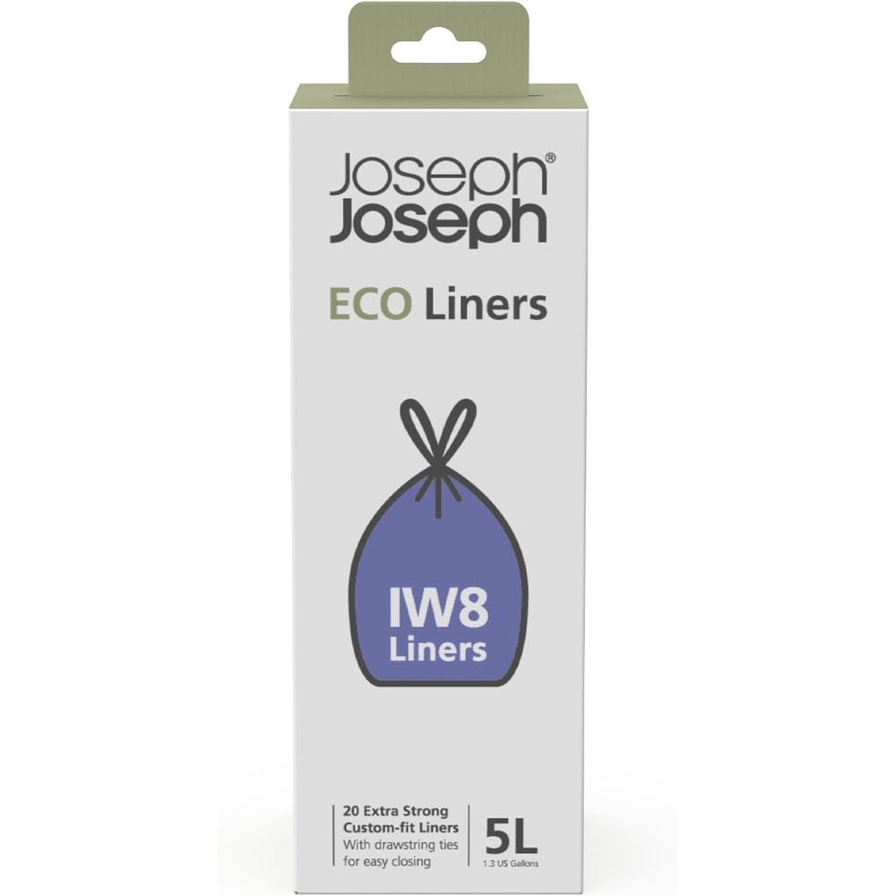 image:imageJoseph Joseph IW5 40L106 Gallon Eco Liners Recycled Trash Bags 20 Count 1 Pack  Grey13 gallons