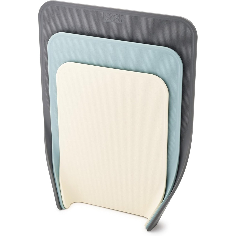 image:imageJoseph Joseph Nest Chop Set of Nesting Plastic Cutting Boards 1325inch x 10inch Chopping Board Kitchen Prep Mat with Curved Edges 3piece Large