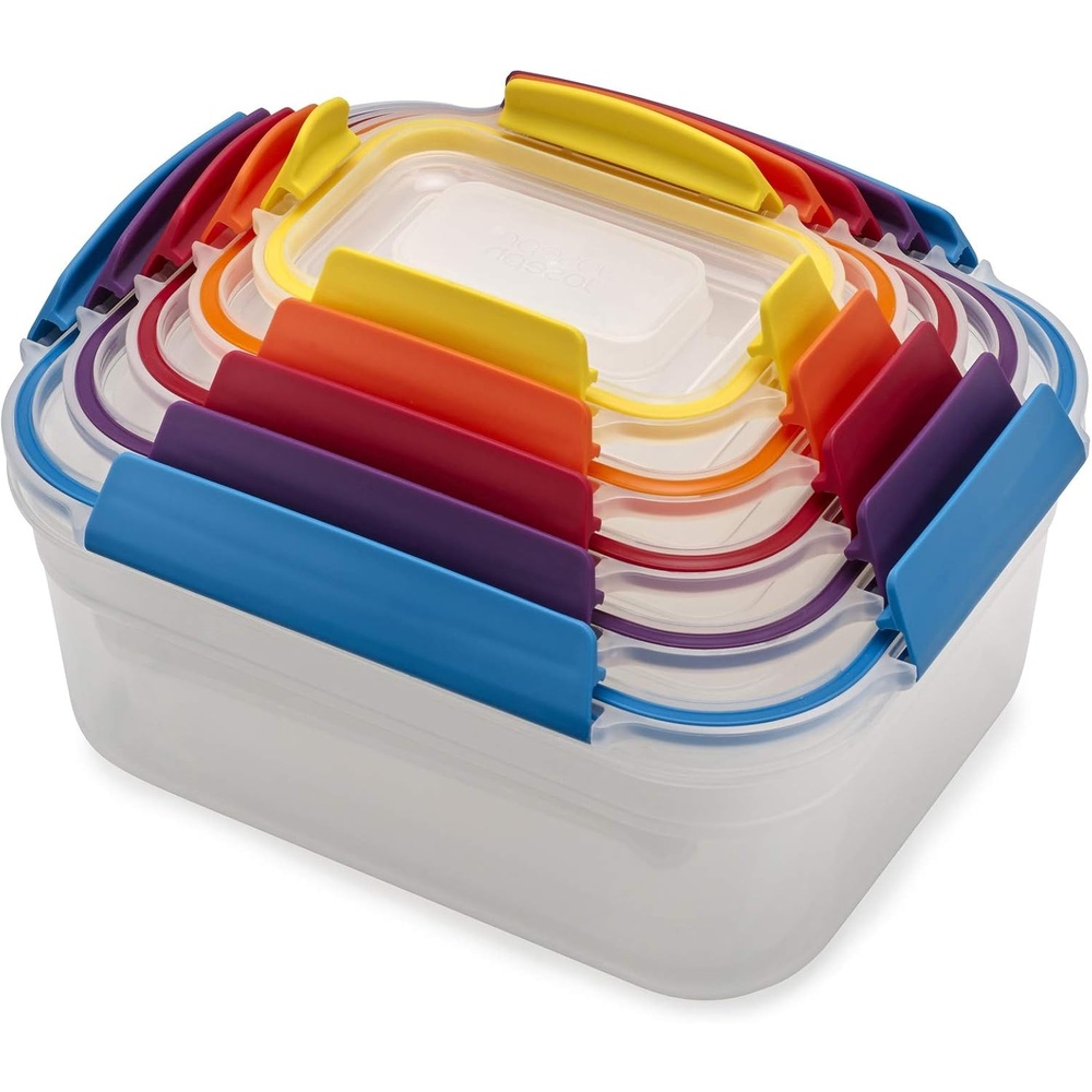 image:imageJoseph Joseph Nest Lock Plastic BPA Free Food Storage Container Set with Lockable Airtight Leakproof Lids 10Piece MultiColorMulticolor