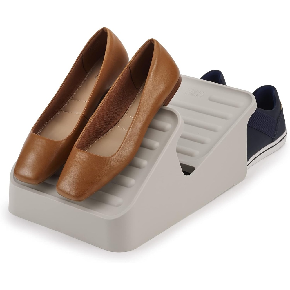 image:imageJoseph Joseph ShoeIn 2Tier Spacesaving Shoe Rack Organiser holds up to 6 pairs EcruSmall