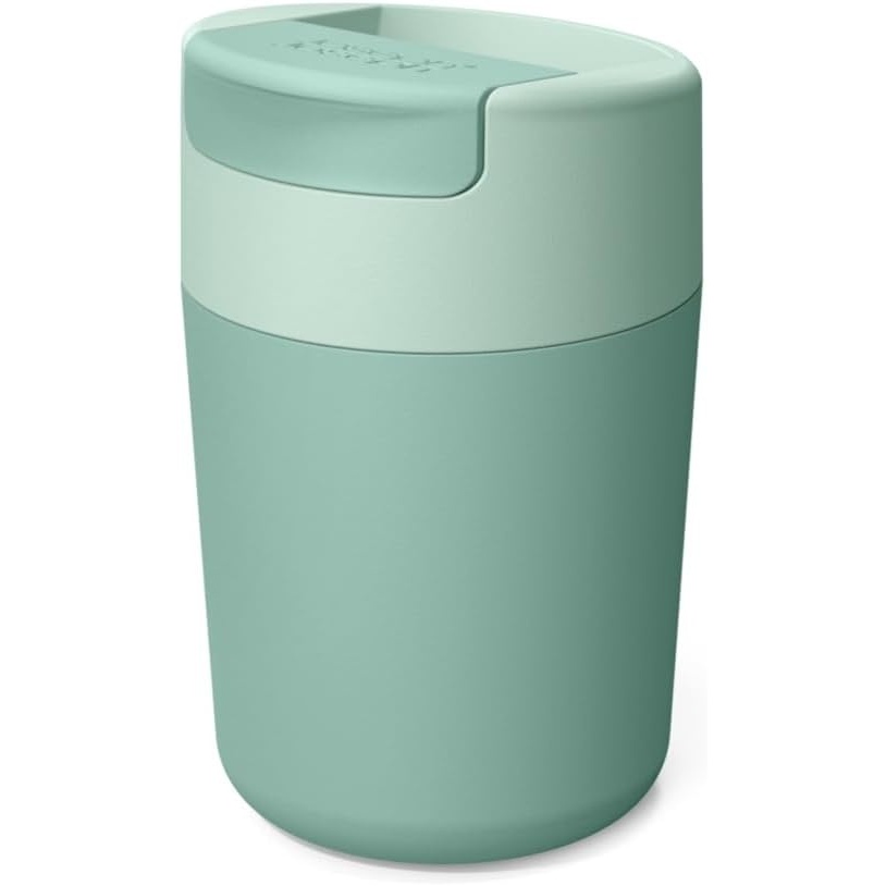 image:imageJoseph Joseph Sipp Travel Coffee Mug with Fliptop Cap  12 fl oz  BlueGreen