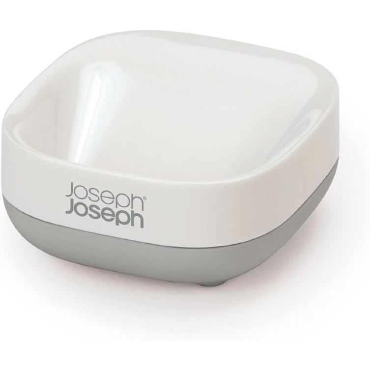 image:imageJoseph Joseph Slim Matte Finish Compact Soap DishGreyWhite