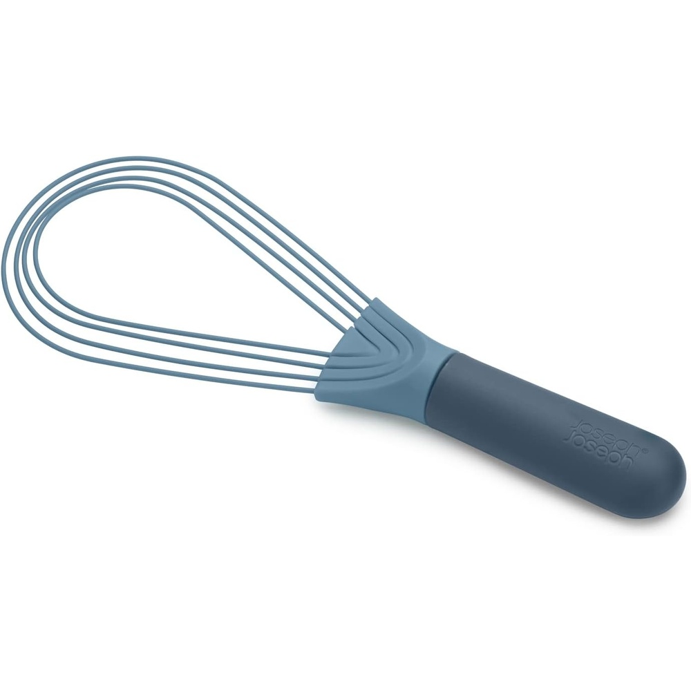 image:imageJoseph Joseph Twist Whisk 2In1 Collapsible Balloon and Flat Whisk Silicone Coated Steel Wire Sky BlueBlue