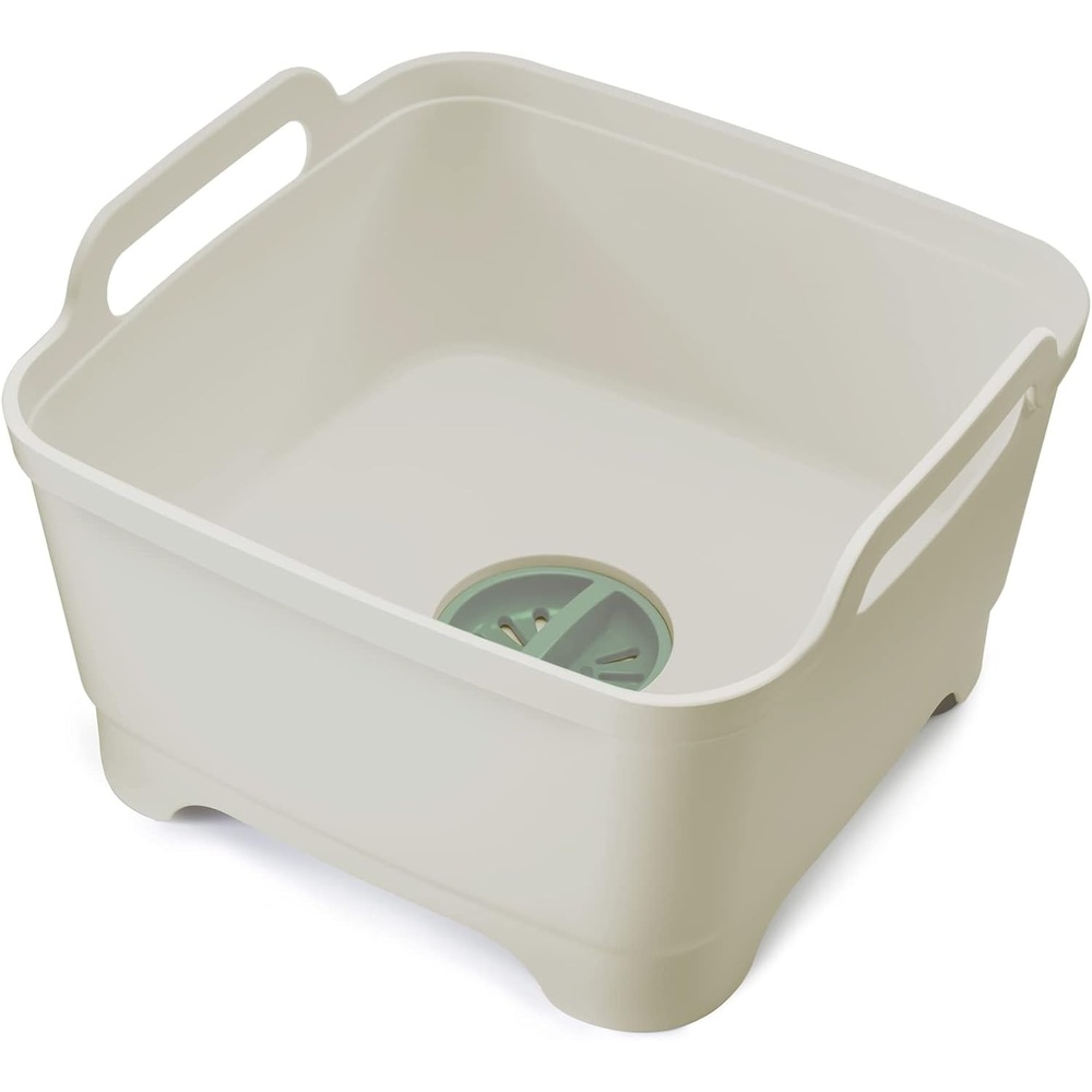 image:imageJoseph Joseph Wash amp Drain Kitchen Dish Tub Wash Basin with Handles and Draining Plug 9 liters23 GallonsStone