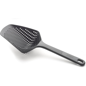 Joseph Joseph 10160 Scoop Colander Strainer Slotted Spoon, Large, Gray/Green(Black)