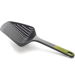 Joseph Joseph 10160 Scoop Colander Strainer Slotted Spoon, Large, Gray/Green(Gray/Green)