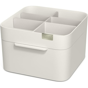 Joseph Joseph 75005 Viva Makeup Cosmetic Storage Organizer with Drawer, Large with Mirror, Shell, Cream(Regular Organiser)