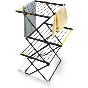 Joseph Joseph AirFrame 3-Tier Clothes Airer Drying Rack, 53 ft Capacity, Indoor/Outdoor, Stable, Foldable, Compact Storage(70 ft)