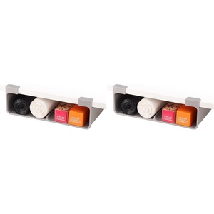 Joseph Joseph CupboardStore Under Shelf Storage Film, Foil and Bag Organizer, for Larger Rolls and Boxes, Fits Kitchen Units Over 13 in Wide, Large(Large (Pack of 2))
