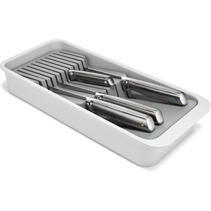 Joseph Joseph DrawerStore Expanding Tiered Flatware Cutlery Tray with Knife Organizer, Expandable In-Drawer Space-Saving Kitchen Storage, Recycled Plastic(Knife Organizer)