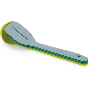 Joseph Joseph Duo 4-Piece Utensil Set Heat-Resistant Set with Ladle, Solid & Slotted Spoons, and Turner; Handles Clip for Organized Storage