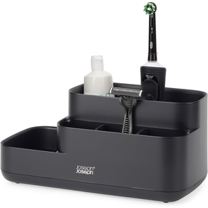 Joseph Joseph EasyStore – Bathroom Storage Caddy Organizer for bathroom accessories, Matt Black(Black)