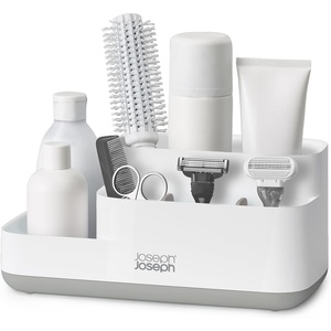 Joseph Joseph EasyStore – Bathroom Storage Countertop Caddy Organizer for Bathroom Accessories – Grey/White(Grey/White)