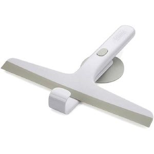 Joseph Joseph EasyStore Compact Shower Glass Squeegee with Integrated Hanger Hook, Window Cleaner, Bathroom Accessories(Storage Hook)