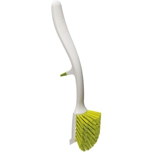 Joseph Joseph Edge Dish Brush with Integrated Sink Rest, Grey(Green)