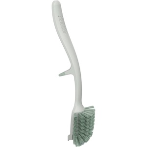 Joseph Joseph Edge Dish Brush with Integrated Sink Rest, Grey(Stone/Sage)