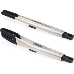 Joseph Joseph Elevate Fusion Precision tongs, BPA Free, Heat Resistant Non Stick Kitchen Utensil, Stainless Steel Handles, 12.01″L x 1.3″W(2 piece set)