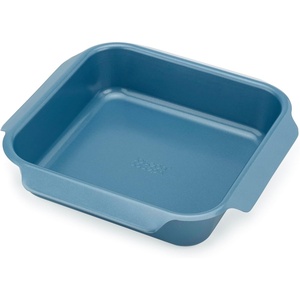 Joseph Joseph Nest Bakeware and Roasting Pan, Carbon Steel Baking Pan with Non-Stick Coating, Easy-Pull Handles, Organized Kitchen Storage, Large, Blue(Single (Medium))