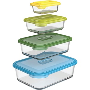 Joseph Joseph Nest Glass Storage Dishes – Multi-Colour, Set of 4
