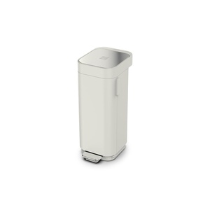 Joseph Joseph Porta 40L Convenient Pedal Bin Trash Can, Concrete Grey(Grey)