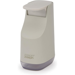 Joseph Joseph Slim Soap Dispenser, Compact and Stylish Design, 12.3oz Capacity, Ecru