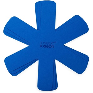 Joseph Joseph Space 3-Piece Felt pan Protector Set, Anti-Scratch Pot dividers, Stacking pan Protectors – Midnight Blue