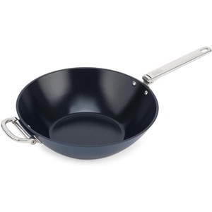 Joseph Joseph Space 12″ Shallow Nonstick Frying Pan Skillet with Folding Handle, Ceramic Coating, Induction & Oven Safe(12.5”)