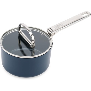 Joseph Joseph Space 12″ Shallow Nonstick Frying Pan Skillet with Folding Handle, Ceramic Coating, Induction & Oven Safe(1.4qt)