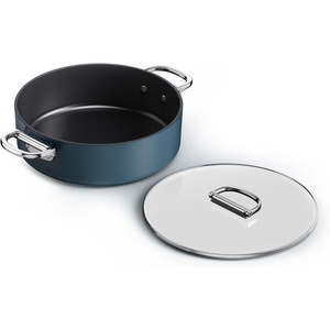 Joseph Joseph Space 12″ Shallow Nonstick Frying Pan Skillet with Folding Handle, Ceramic Coating, Induction & Oven Safe(5qt)