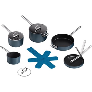 Joseph Joseph Space 5pc Non-Stick Cookware Set, Folding Handles & Lid Organiser, Space-Saving Induction Pot & Pan Set(5pc)